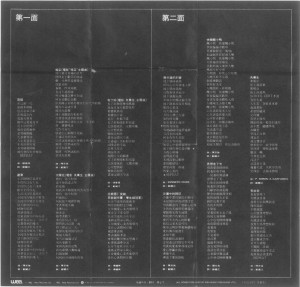 1982港版磁带突破精选-歌词1